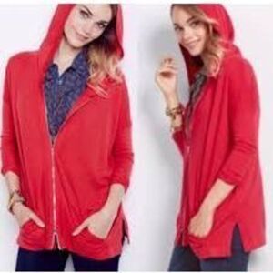 CAbi athletic coral pink lightweight M hoodie